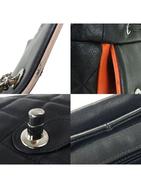 Chanel Backpack Quilted Lambskin Leather 23 rd Black Multicolor main image 6